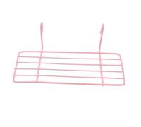 Cabilock Panier de Rangement Suspendu Fil Métallique Rose Étagère Droite Murale Compatible Grille Organisateur Pratique pour Cuisine Salon et Bureau Support Photos Murales