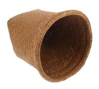 Cabilock Panier De Rangement Tressé Corbeille à Linge Polyvalente Panier Décoratif Pour Vêtements Jouets Et Articles Divers Petite Couleur Orange