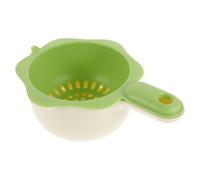 Cabilock Panier de Vidange Double Couche de Fleur Poignée Mignonne, Passoire Petite Multifonction en Plastique Pp et Pet pour Fruits et Légumes Cuisine