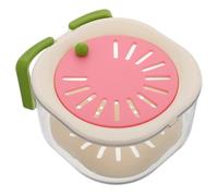 Cabilock Panier de Vidange pour Fruits et Légumes avec Couvercle et Passoire, en Pp et Pet, Facile à Nettoyer, Design Charmant Cuisine et Usage Végétarien