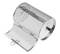 Cabilock Panier Rotatif Résistant la Déformation Porte Mobile Facile à Ouvrir en Acier Inoxydable pour Four et Rôtisserie Four pour Cuire Noix et Frites