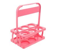 Cabilock Panière à Bière Pliable Et Portable Support De Transport Pour Bouteilles Organisateur Pratique Pour Maison Bar Camping Et Pique- Rose