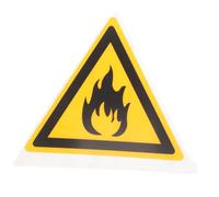 Cabilock Panneau Avertissement Inflammable Autocollant Résistant Plastifié Signal de Prévention Incendie Visible et Autocollant Facile à Installer pour Sécurité Forestière