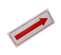 Cabilock Panneau Fléché en Aluminium Robuste Flèche Directionnelle Rouge pour Signalisation Intérieure et Extérieure Panneau Scolaire pour Sécurité et Orientation Industrielle