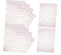 Cabilock Papier Demballage Floral 10 Feuilles De Papier Demballage Cerise Matériau Demballage De Bouquet Robuste Et Délicat Pour Les Fêtes