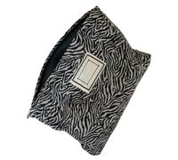 Cabilock Paquet de Voyage Portable en Toile à Imprimé Léopard Noir et Blanc, Trousse de Toilette de Voyage Élégante Fermeture Éclair, Pratique pour Maison et Déplacements