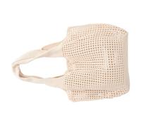 Cabilock Paquet Fourre-Tout Tissé Ajouré en Tricot De Plage pour Femme, Grand Format, Couleur Abricot, Léger Et Polyvalent, Adapté Aux Sorties Estivales Et Balades Au Bord Mer