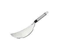 Cabilock Passoire à Pot En Acier Inoxydable Demi-lune 24 Cm Poignée Égouttoir à Casseroles Pour Pâtes La Cuisine Ustensile Pratique