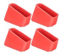 Cabilock Patins Coussins Remplaçables Antidérapants Rouge en Caoutchouc Faciles à Installer Lot de 4 Pièces pour Pieds D'échelle Adaptés aux Escabeaux et Échelles de Bricolage
