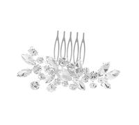 Cabilock Peigne à cheveux de mariée créatif en cristal, décorations de mariage avec fixation sûre, accessoires floraux pour coiffure de mariée et demoiselles d'honneur