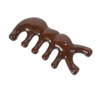 Cabilock Peigne Bois Large Dent pour Massage Du Chevelu Masseur de Cheveux Portable pour Femmes Design Ant Original Bois de Santal Léger et Adapté à Tous Types de Cheveux