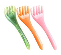 Cabilock Peigne De Massage Capillaire En Résine Lot De 3 Pièces Petit Multi-couleurs Pour Cuir Chevelu Détente Et Relaxation Usage Quotidien