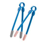 Cabilock Peigne de Toilettage Ergonomique pour Chien et Chat 2pcs, Brosse Douce en Abs et Polyéthylène, Design Portable Antidérapant Toilettage des Animaux