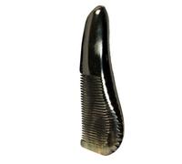Cabilock Peigne en Corne de Bétail Noir Antistatique pour Coiffure, Outil de Massage pour Soulager Maux de Tête et Démêler Cheveux
