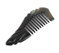 Cabilock Peigne Large Corne de Yak Naturel Massage Chevelu Démêlant Doux pour Cheveux Bouclés Raides et Longs Antistatique Résistant et Polyvalent