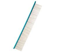 Cabilock Peigne pour Chien en Acier Inoxydable, Peigne Détachant à Dents Fines pour Toilettage Doux et Élimination des Nœuds, pour Chiens et Animaux Domestiques