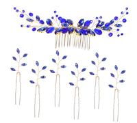 Cabilock Peignes à Cheveux Décoratifs Forme de U Strass Épingles de Coiffure pour Mariées et Demoiselles Honneur