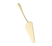 Cabilock Pelle à Gâteau Acier Inoxydable avec Bord Dentelé Ustensile de Pâtisserie Léger Doré pour Trancher Pizza et Crème Design Ergonomique Facile à Nettoyer