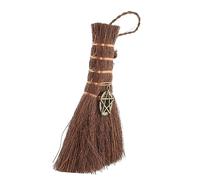 Cabilock Pendentif Balai Mini Balai de Sorcier Balai rituel Wiccan Voiture Accessoires Halloween décor Balai de sorcière Suspendu à Une Voiture Ornements de Balai de Maison de Métal