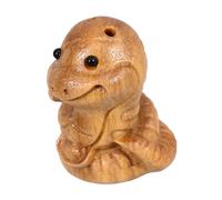 Cabilock Pendentif Chaîne De Téléphone Portable Figurine De Serpent Figure Animale du Figurine De Collection Animalière Statue De Serpent Porte-clés Charmes Bois De Santal Khaki