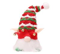 Cabilock Pendentif GNOME de Noël Lumineux Bonnet Rouge Décoration Suspendue pour Sapin Figurine Lumineuse Rayée Ornement Festif pour Maison et Bureau Ambiance Joyeuse Lot 1 Pièce