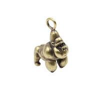 Cabilock Pendentif Gorille Cuivre Massif, Breloque Porte-clés Artisanale Diy, Finition Dorée, Fabrication Bijoux, Présent Créatif, Usage Bijouterie et Accessoires Décoratifs, Univers
