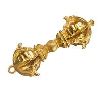 Cabilock Pendentif Vajra Artisanal En Cuivre Tibétain Mini, Ornement Décoratif Pilon Vajra Vintage, Accessoire Polyvalent Pour Bijoux Et Bricolage, Décor Spirituel Tibétain