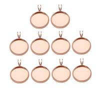 Cabilock Pendentifs Plateau Ronds Cuivrés Vintage 10 Pièces, Pour Bijoux Diy, Création De Médaillons Personnalisés, Présents Originaux