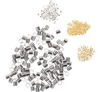 Cabilock Perles à Écraser pour Création de Bijoux 1000 Pcs Embouts Métalliques Fins pour Bracelets et Colliers Fournitures DIY pour Loisirs Créatifs et Fabrication Artisanale