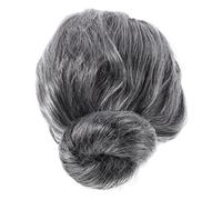 Cabilock Perruque Grise Courte pour Femmes Costume de Dame Cheveux Bouclés Argentés Synthétique Accessoire de Cosplay pour Halloween et Événements Thématiques Ajustable et Confortable