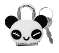Cabilock Petit Cadenas Panda Clés pour Coffre Trésor et Armoire Métallique, Serrure à Clé Miniature pour Valise et Journal Intime
