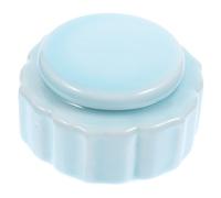 Cabilock Petit Pot Biscuit Pots cosmétiques avec couvercles crèmes Bouteille Parfum bocaux Conservation Pot de Creme Pot de Rouge à lèvres Rouge Gommage pour Les lèvres céramique Sky-Blue