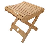 Cabilock Petit Tabouret Pliable en Bambou Portable pour Pêcheur, Chaise Camping Pliante Multifonction Assise Lisse, pour Camping et Randonnée