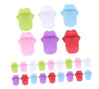 Cabilock Pièces Clip de verre à vin baguettes de vin coloré dessin animé couleur acaule clé marqueurs de tasse délicats boissons charmes marqueur pour verre Charmes à boire Gel de silice