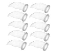 Cabilock Pièges à Peluches Résistant à L'usure Lot de 10 en Acier Inoxydable Installation Facile Filtre de Drainage Paquet de Récupération Argenté pour Machine à Laver