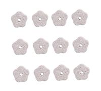 Cabilock Pierre à Mâcher Minérale Naturelle avec Calcium pour Chinchillas et Perroquets, 12 Pièces, Design Créatif avec Trou Moyen, Sûr pour Dents de Petits Animaux