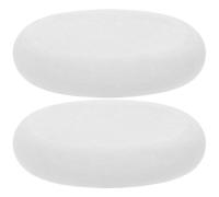 Cabilock Pierres de Massage Pierres Énergétiques en Marbre Blanc Set de 2 Élégantes pour Spa à Chaud et Froid pour Relaxation du Corps la Maison