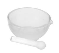 Cabilock Pilon et Mortier en Verre pour Laboratoire Cuisine, Manuel, Économie de Temps et D'effort, pour Ingrédients Pharmaceutiques et Ail