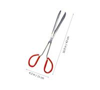 Cabilock Pince Longue Métal Antidérapante pour Crabe et Anguille Outil Portable Polyvalent pour Plein Air Manche de Sécurise la Prise et Protège les Mains