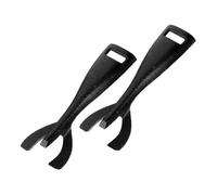 Cabilock Pince pour Plaque de Cuisson de Steak Grillé 2 Pièces en Fer Robuste Revêtement Antidérapant, Multifonction pour Barbecue et Poêles à Fajitas, Accessoire la Cuisine Professionnel