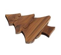 Cabilock Planche à Découper en Bois Forme Sapin de Noël 25X28X15Cm Légère 03Kg Planche à Charcuterie et Plateau de Service Multifonction pour Sushi Fruits et Apéritif Décorations