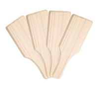 Cabilock Planche à Modeler en Bois Lisse 4 Pcs Outil de Sculpture en Argile Portable Pagaie en Bois pour Poterie et Modelage Accessoire Artisanal pour Travail de L’Argile et Céramique