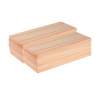 Cabilock Planches de Bois Rectangulaires Brutes en Pin Massif 4X10 CM Lot de 10 Pièces pour Loisirs Créatifs Bricolage Projets Scolaires et Modélisme Blocs de Bois Polyvalents pour