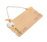 Cabilock Plaque Bois Style Méditerranéen pour Porte Décor Suspendu Double Face Panneau Bois Brut à Personnaliser pour Maison et Extérieur