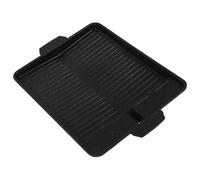 Cabilock Plaque de Cuisson Barbecue Antiadhésive Rectangulaire Pierre pour Barbecue Extérieur et Camping Stable et Compatible Réchaud Portable pour Repas Plein Air