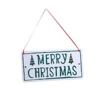 Cabilock Plaque de Noël Suspendue Décoration de Fête Colorée pour Mur Porte et Arbre de Noël Ornement Joyeux pour Maison et Commerce