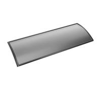 Cabilock Plaque de Porte Courbée Légère et Auto-adhésive en Alliage D'aluminium Noir Signalétique Moderne pour Identification de Porte pour Bureau et Hôpitaux