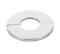 Cabilock Plaque Décorative Acier Inoxydable pour Robinet Cache Bride Fendue Facile à Installer Couverture Murale Ronde pour Salle de Bain Cache Tuyau Saleté