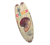 Cabilock Plaque Murale Décorative en Bois Forme Planche de Surf Résistante et Charmante pour Décoration Intérieure et Fête à Thème Plage