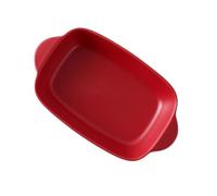 Cabilock Plat à Four Céramique avec Double Poignée Résistant Chaleur Antiadhésif et Compatible Micro-ondes pour Cuisson de Pizzas Gratins et Plats Familiaux